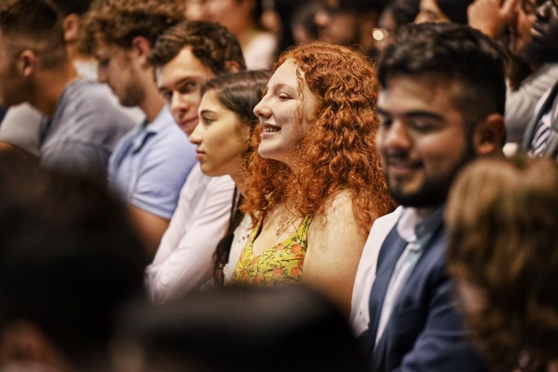 RDesRoches's tweet photo. Ended the day speaking to Rice’s Class of 2026 at Matriculation. What a phenomenal group of young adults. I can’t wait to see how they change the world. #RiceOweek22 https://t.co/CCFTEHeswa