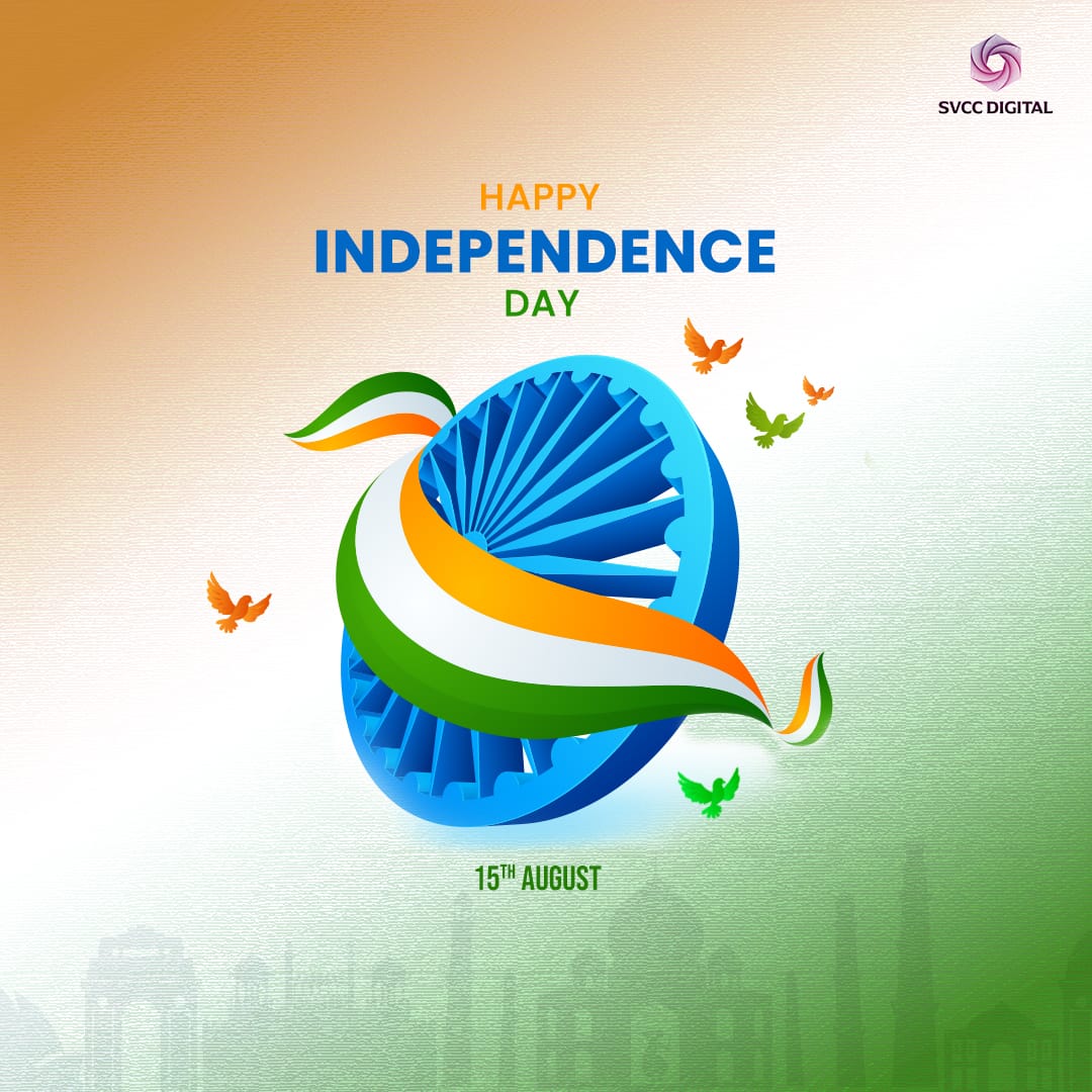 SVCCDigital's tweet photo. Wishing you all a very Happy 75th Independence Day.
Let's put this Freedom to the right use and act responsibly 🇮🇳

#HappyIndependenceDay https://t.co/tecb8iTDPe