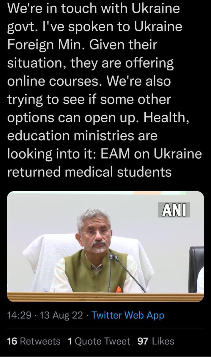 natulbj2b's tweet photo. #studentsindark  #saveukrainestudents  @narendramodi  we are waiting for the govt decesion .since five months we have no way to our future studies please provide us admission in Indian medical colleges as soon as possible .kindly help us and #saveourfuture @DrSJaishankar https://t.co/rxMCtdL239