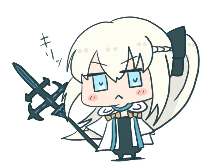 初めて描いたデフォルメモルガン陛下と今のもるがんちゃん。 