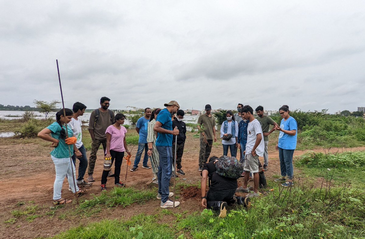 ENYImpacts's tweet photo. 100th Ameenpur Lake Outreach.
Cleanup, Awareness, Meditation, Bird Watching, Plantation, Survey.
#ENYImpacts #VISVA #AzadiKaAmritMahotsav
@AmeenpurM @PanduThummala @Collector_SRD @RajarshiShahIAS @swachhbharat @moefcc @CPCB_OFFICIAL @PIBHyderabad @TSBiodiversity @tstdcofficial https://t.co/q2URki2WBN