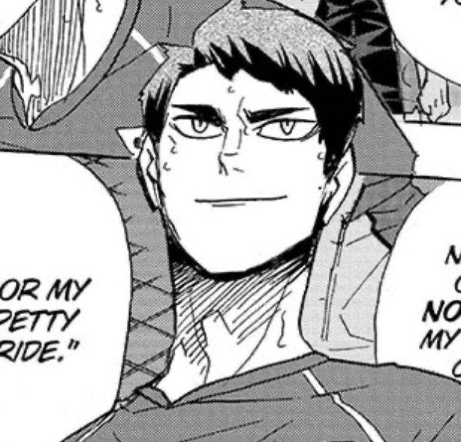 kannibal's tweet photo. Two of Ushijima Wakatoshi's very rare, natural smiles were for Oikawa Tooru. 💙💜 

(Ushioi | #haikyuu) https://t.co/HjDdQNiwPY