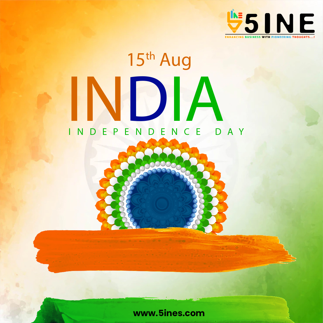 Standing united with Saffron-like Courage, Peace as pure as the White colour, Truth shown by the Dharma Chakra and Evergreen Growth, 5ines wishes every Indian across the globe a Happy Independence Day.
#5ine #HappyIndependenceDay #August15 #indian #independencedayindia #freedom