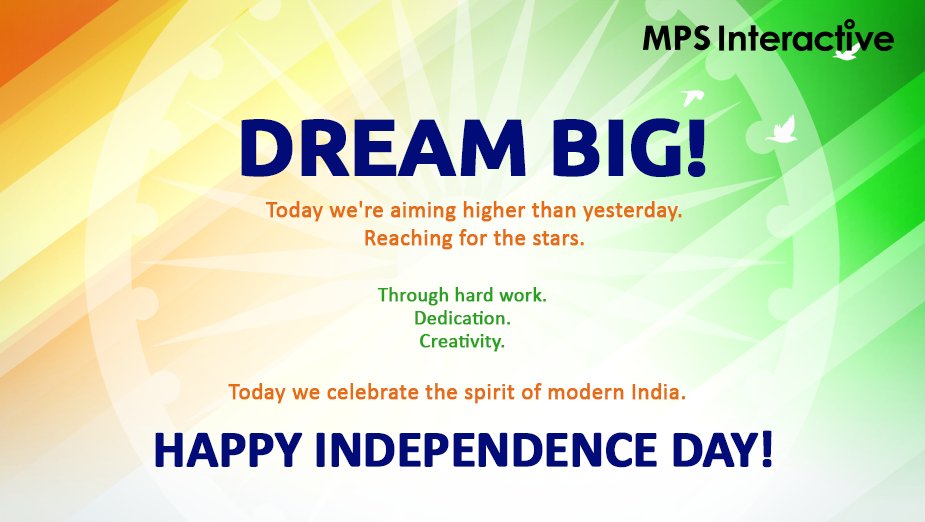 MPSInteractive's tweet photo. Let's make each year better than the last. MPS Interactive wishes you all a very happy Independence Day! 
 
#HappyIndependenceDay #IndependenceDay2022 #IndependenceDay #15thAugust #India #MPSi #MPSInteractive https://t.co/GUX38I6F7M