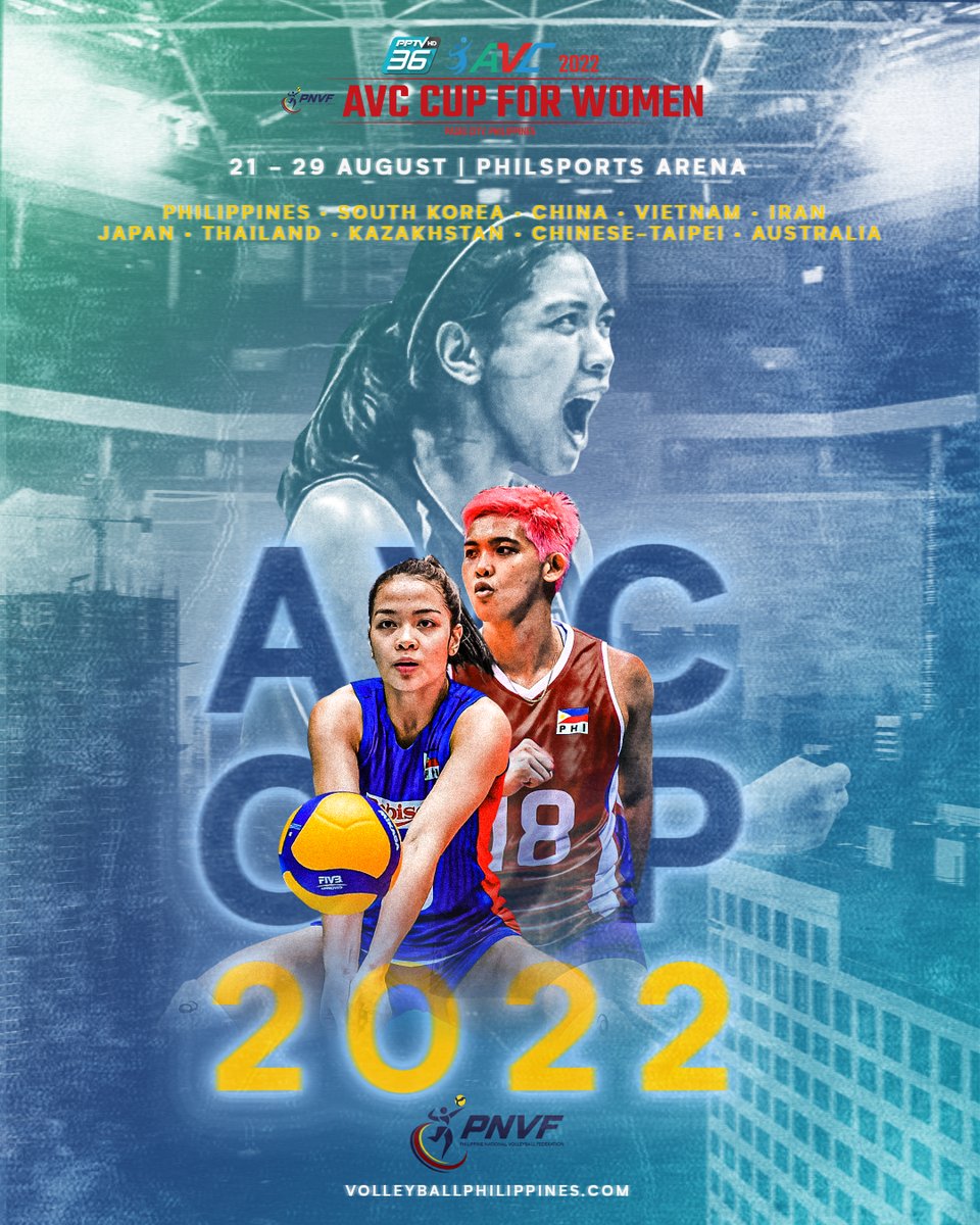 Volleyball Philippines on Twitter "From PVLph to the 2022 AVCCupForWomen, Good Vibes are
