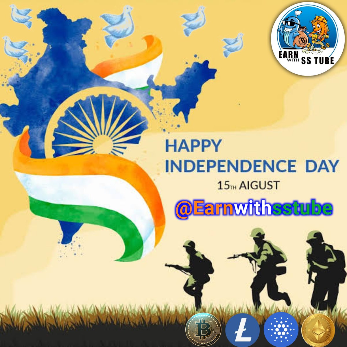 earnwithsstube's tweet photo. Happy #IndependenceDay2022  
Thanks to our respected @PMOIndia Big takeaway of PM @narendramodi speech - Respecting women, Emphasis on women power, Road map for women's active participation in India story.
#IndependenceDay #IndiaAt75 #HarGharTiranga #AmritMahotsav #earnwithsstube https://t.co/xVkHjxZj9p