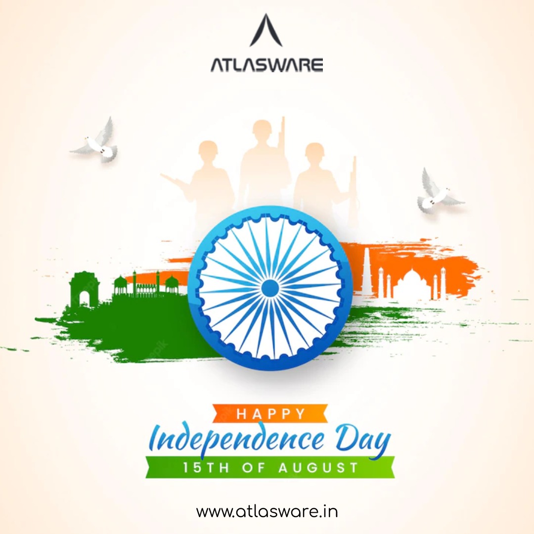 atlaswareglobal's tweet photo. Freedom in the mind, faith in the words, pride in our souls! 

Lets salute the nation! Happy 75th Independence Day!

#75thIndepdenceDay #Indian #Atlasware #India #August15 #unity #makeindia #JaiHind https://t.co/sDOCDv6FZL