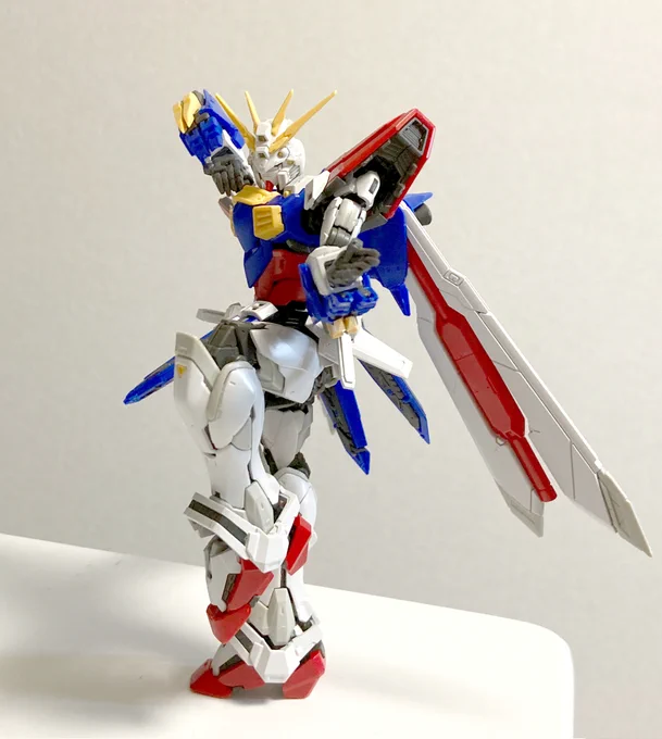 師匠ポーズ再現で遊んでたら、ますますRGマスターガンダムが欲しくなってきた #ガンプラ #RGゴッドガンダム 