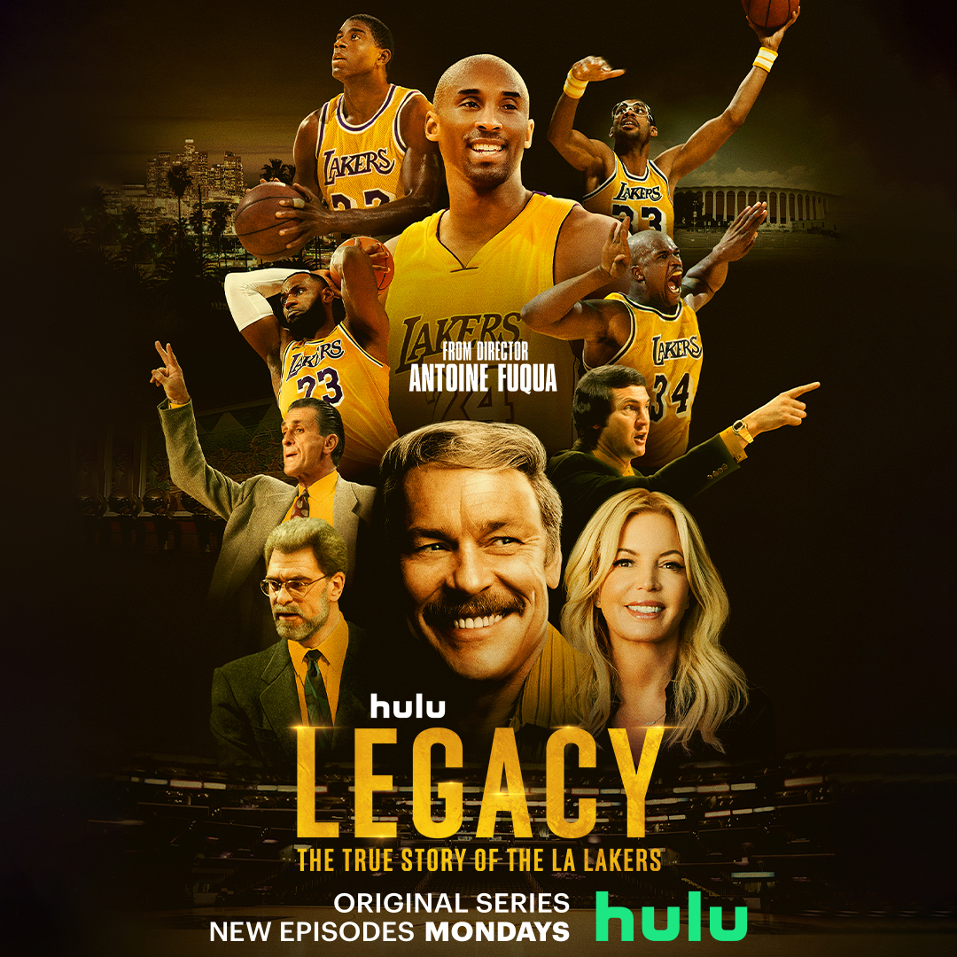hulu's tweet photo. Welcome to Hollywood. Stream the first two episodes of Legacy: The True Story of the LA Lakers. #LakersDoc https://t.co/xhhcE2g0Bz