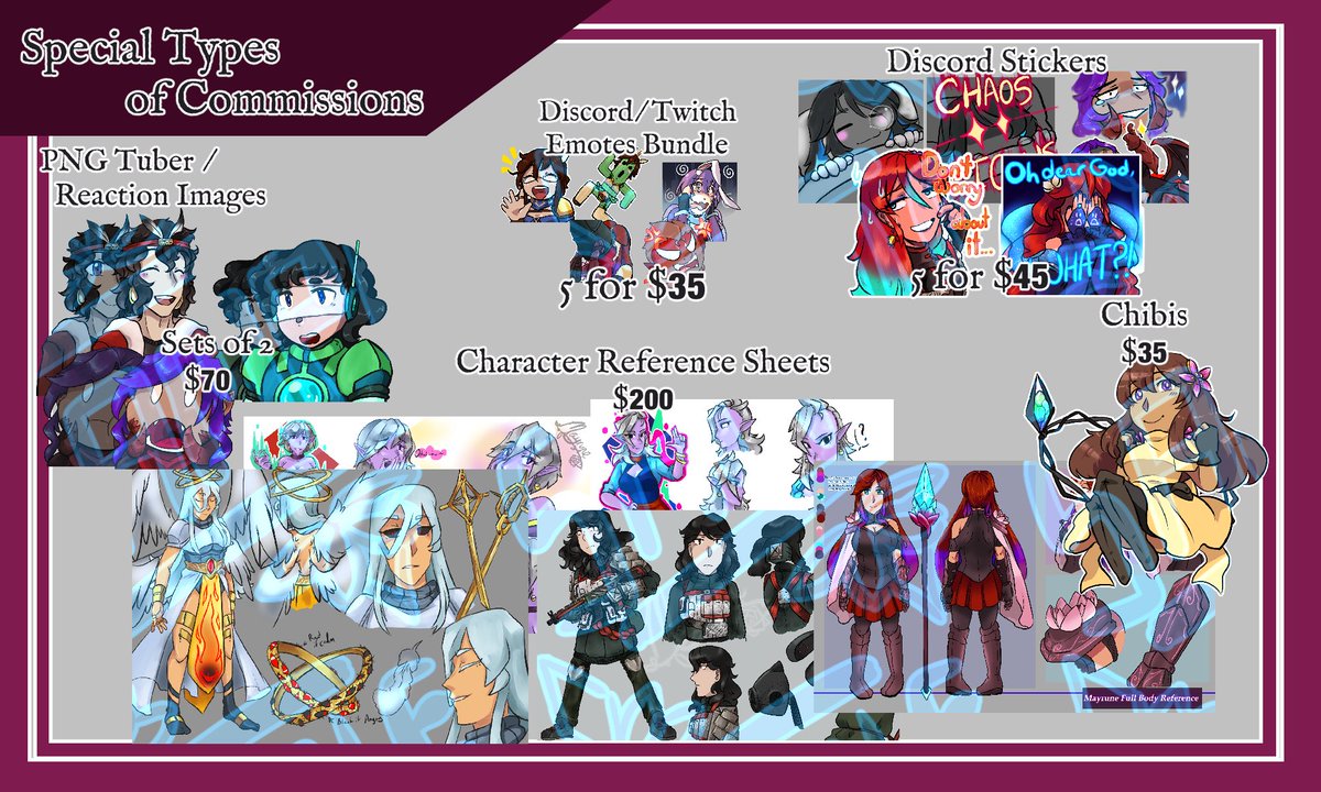 SailorMayrune's tweet photo. The new #CommissionSheet is out! Prices have now been updated and cleaned up. Also, now, when commissioning me, you will receive my Terms and Conditions ^^
Please keep these in mind and I hope to receive commissions soon!

#MayARTrune #Commissionsopen https://t.co/yEeIGPZ5Nd
