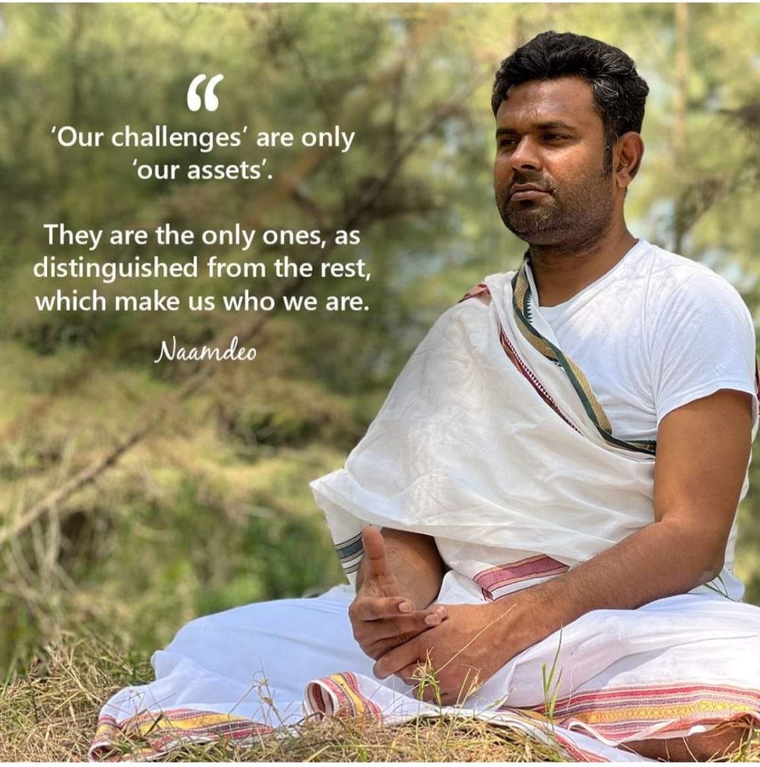 rajesh_sahay's tweet photo. "Our challanges' are only 'our assets'. They are the only ones,as distinguished from the rest, which make us who we are."-Naam Deo

#Naamdeo #Wisdom #Challenges #Assies #WhoWeAre #Qotd #Spirituality #Spritualitat #Spritualite #AyxoBHOCTb #Espritualidad #Yoga #Namdeoquotes https://t.co/tT4mUNjd0i