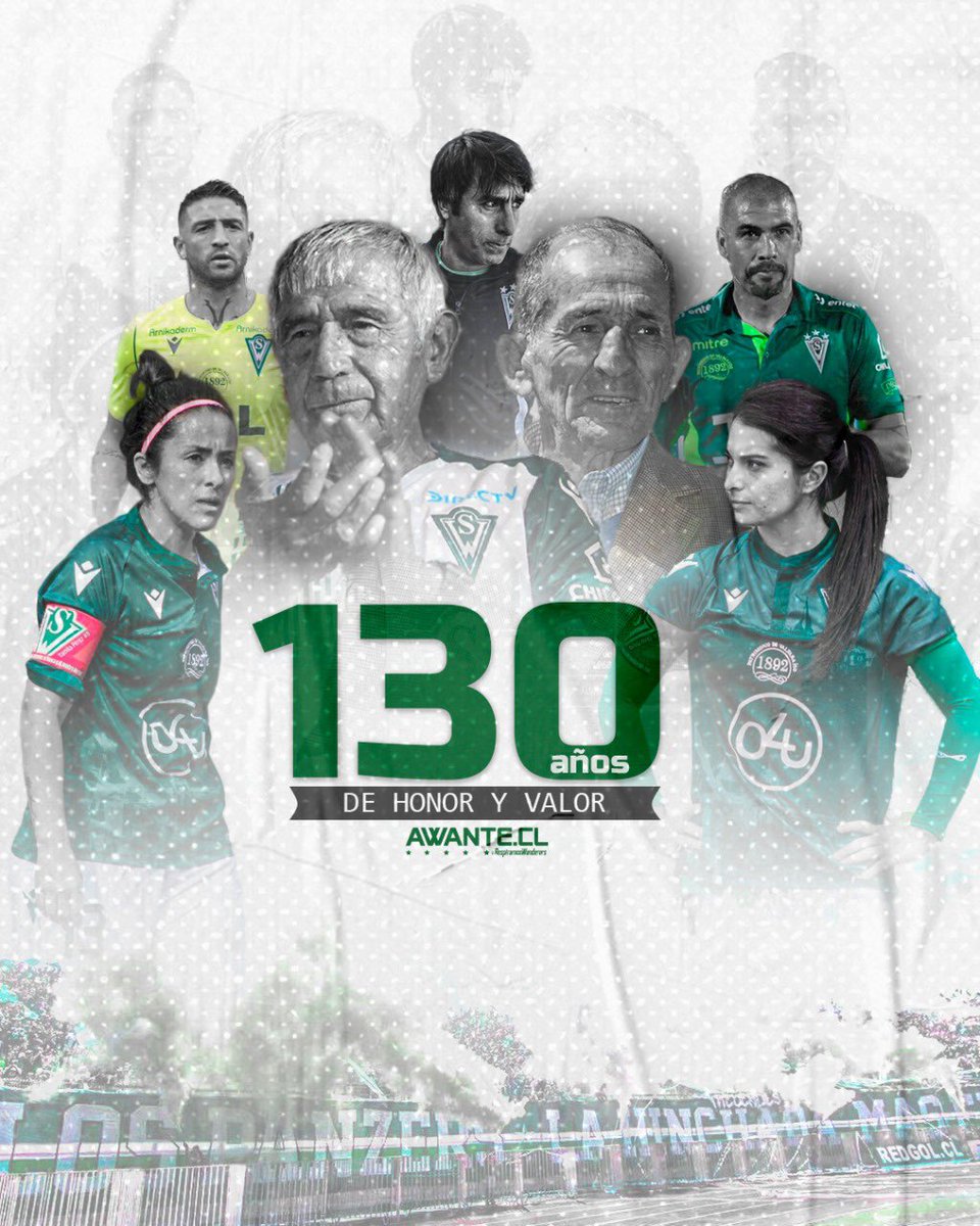 AwanteCL's tweet photo. Feliz aniversario al club que nació gracias a esos jóvenes rebeldes que solo querían jugar fútbol y que vive en el amor genuino de los porteños. El club que vive en todos aquellos que llevan el verde en la sangre.

¡Felices 130 años, Santiago Wanderers de Valparaíso! 💚🇳🇬🥳 https://t.co/szVou9cmib