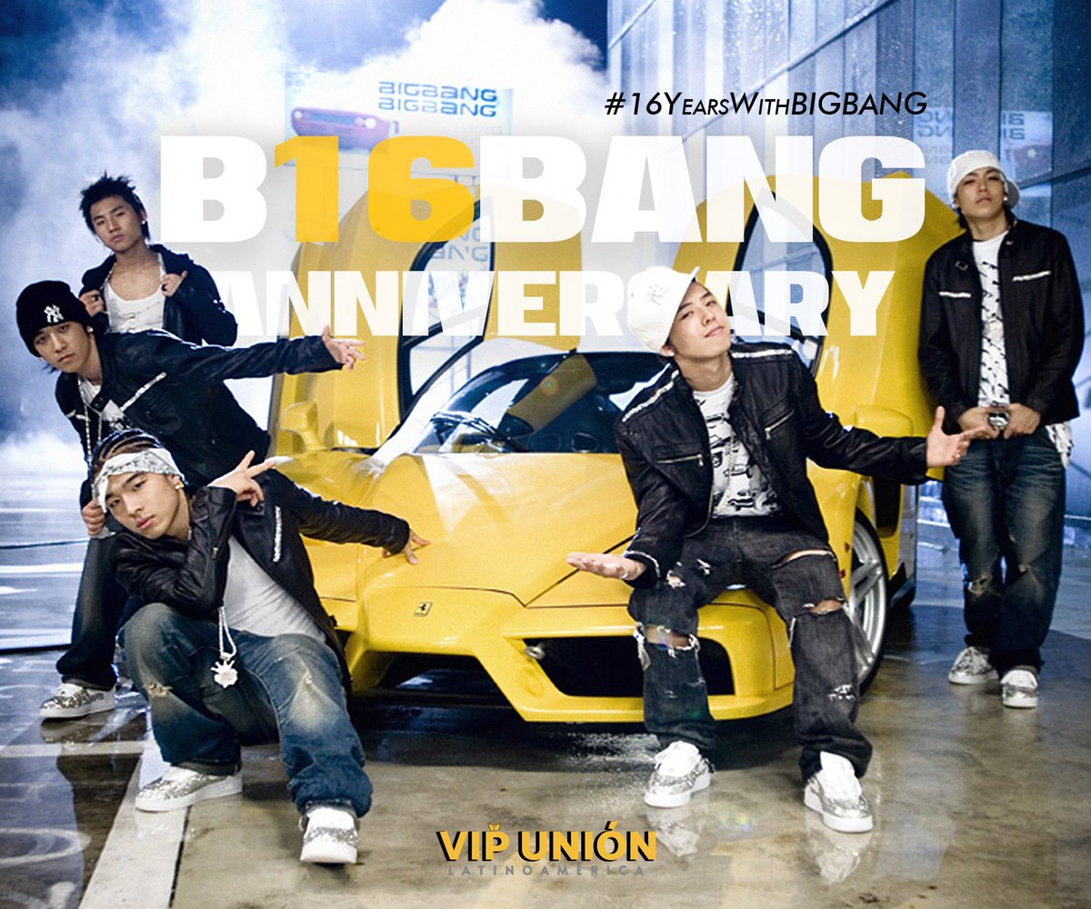 vip_latam's tweet photo. [ 16 SUMMERS WITH BIGBANG ]
¡Estamos de fiesta VIP! ¡Es el aniversario de #BIGBANG! Gracias por seguir aquí a su lado a pesar de las dificultades. ¡Felices 16 a todos! 
💛💛💛💛💛

#16YearsWithBIGBANG @YG_GlobalVIP https://t.co/WZVEz8m2bT