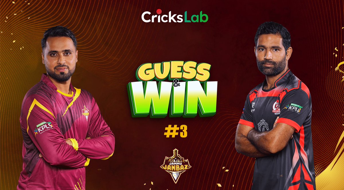 CricksLab's tweet photo. Who is going to win this all important match of Kingdom Valley KPL 2? ๐
โ
https://t.co/Jac5hTwcKw
- Answer this simple question on the given link and get a chance to win signed jerseys from your favourite cricketers ๐
#CricksLab #JammuJanbaz #GuessNWin #CricketTwitter https://t.co/O6P2KMuWX0