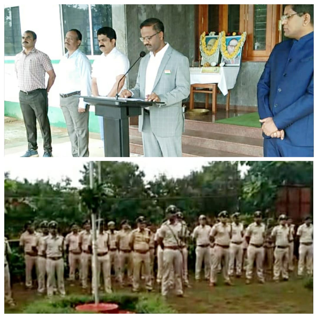 kanara_kfd's tweet photo. ಮಾನ್ಯ ಶ್ರೀ ವಸಂತರೆಡ್ಡಿ ಕೆ.ವಿ.ಅರಣ್ಯ ಸಂರಕ್ಷಣಾಧಿಕಾರಿಗಳು,ಕೆನರಾ ವೃತ್ತ,ಶಿರಸಿ ರವರು ಧ್ವಜಾರೋಹಣವನ್ನು ನೆರವೇರಿಸಿ ಅಮೃತ ಮಹೋತ್ಸವದ ಶುಭಕೋರಿದರು.ಈ ಸಂದರ್ಭದಲ್ಲಿ ವೃತ್ತ ಮಟ್ಟದ ಎಲ್ಲಾ ಅಧಿಕಾರಿಗಳು ಹಾಗೂ ಸಿಬ್ಬಂದಿಗಳು ಹಾಜರಿದ್ದು ರಾಷ್ಟ್ರ ಧ್ವಜಕ್ಕೆ ಗೌರವ ಸಲ್ಲಿಸಿದರು.@KFD_aranya @CMofKarnataka @PMOIndia @CirKfd @aranya https://t.co/p1PHxmoSuR