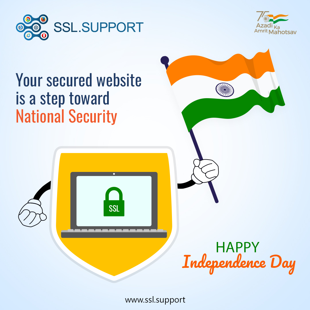 sslcertsupport's tweet image. Your secured website is a step toward #NationalSecurity
Get your #SSL certificate today!
#happyrakshabandhan2022 🇮🇳
#Indianflag #IndependenceDayIndia #IndiaAt75 #Website #websitesecurity #security #freedom