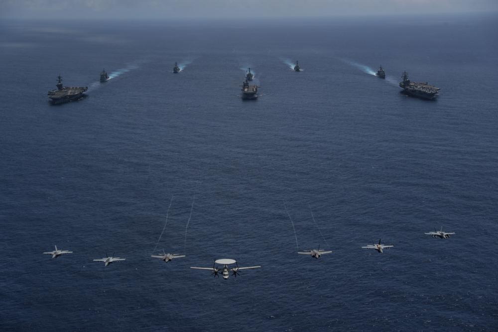 3d_MEB's tweet photo. Motivation Monday-
#1stMAW, as the aviation combat element of #IIIMEF, participated in Valiant Shield 2022, a biennial, U.S.-only, joint Field Training Exercise (FTX) focused on integration between U.S. forces in relation to current operational plans. #IndoPacific #FightNow https://t.co/hPOGErkWZT