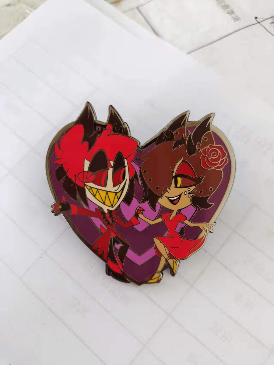 AlastorsDoeWife's tweet photo. Wondering who'd like to gett one of these <3 I have 7 left to home. Dm me if interested ^^ RTs are adored to help find them homes. #hhpins #hhmerch #hhoc #HazbinHotel #HazbinHotelAlastor #Alastor #RadioVoodoo #Ocxcanon https://t.co/IiRhReA3PS