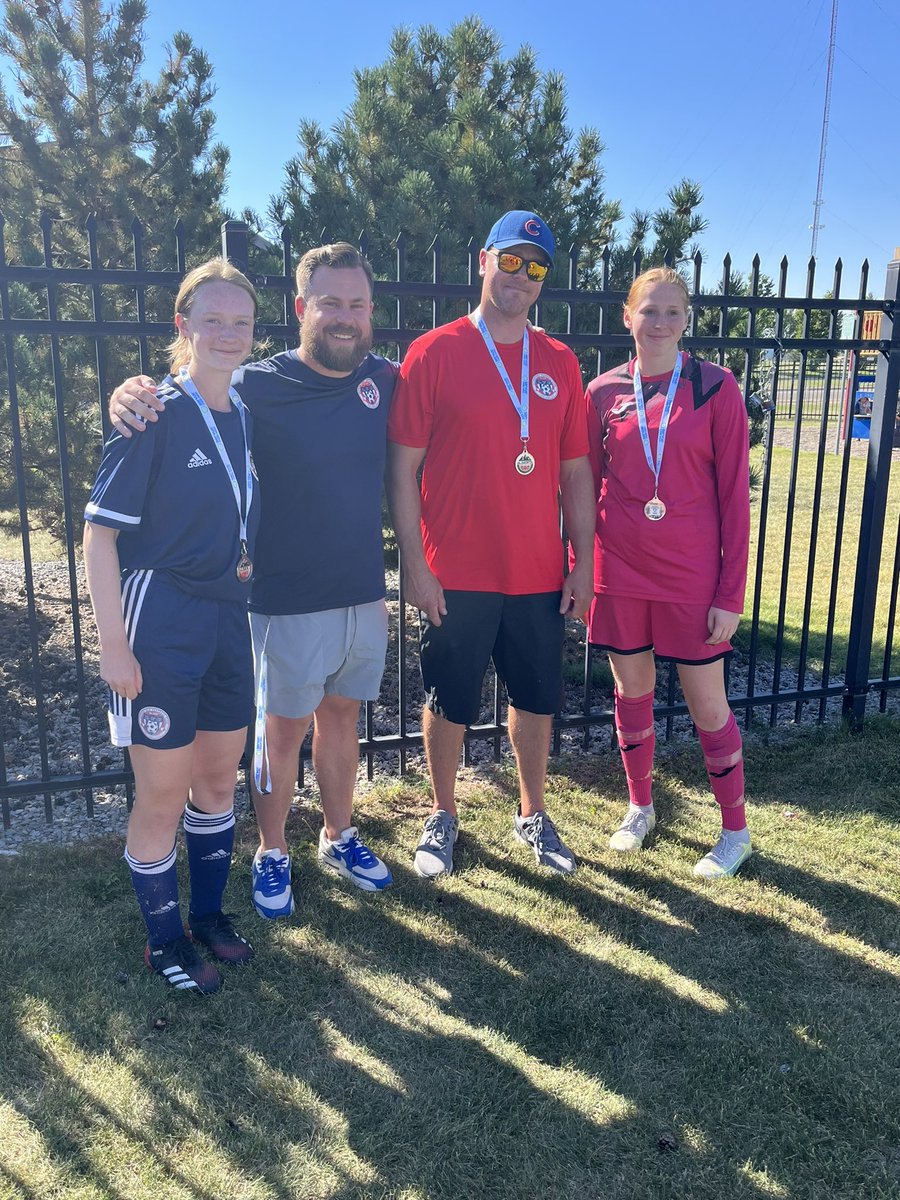 mhozack's tweet photo. Ivy played so well after just joining @LethSoccer a few weeks ago and met some great teammates and friends! And deserved a gold in my mind but came out with a Silver medal at the @AlbertaSoccer 2022 Provincial u17T2 championships! #goivygo https://t.co/RcgCHqGbmK