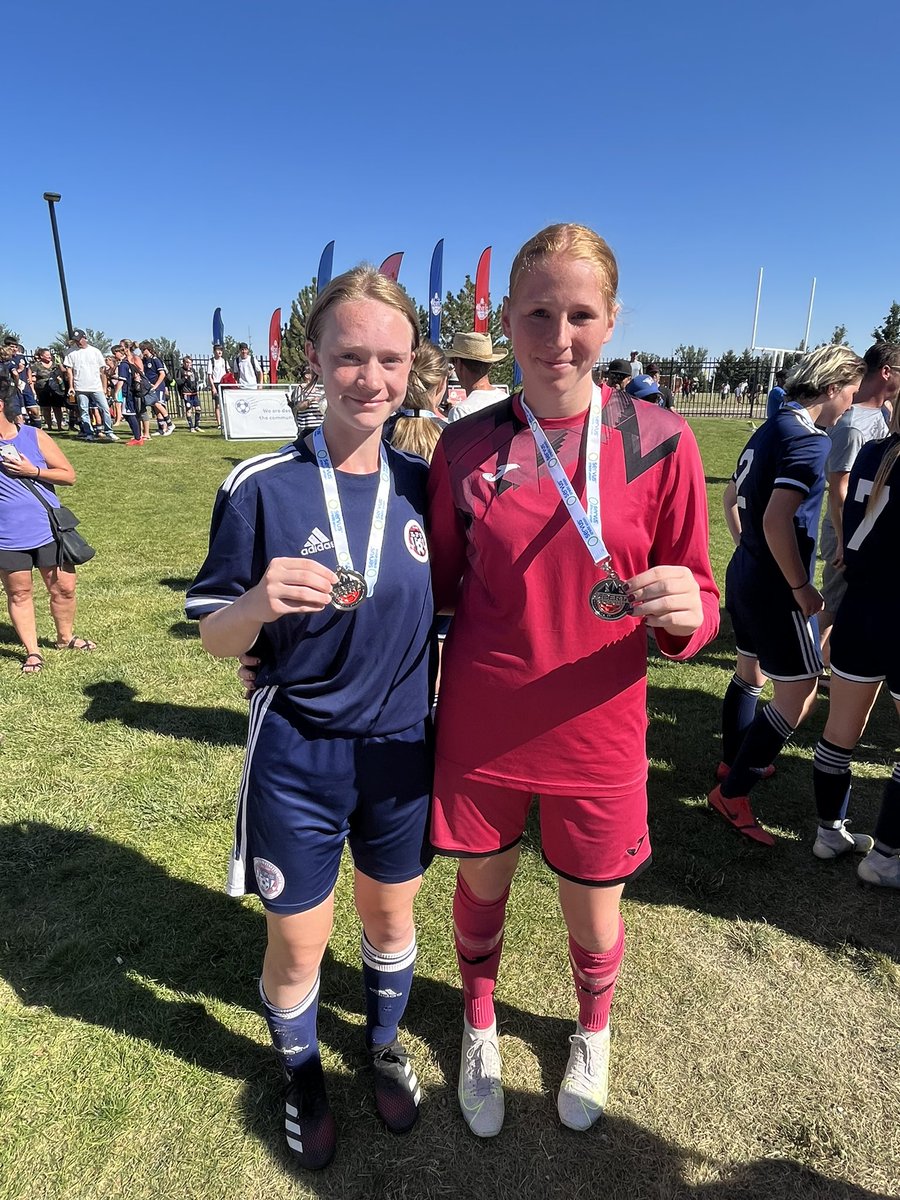 mhozack's tweet photo. Ivy played so well after just joining @LethSoccer a few weeks ago and met some great teammates and friends! And deserved a gold in my mind but came out with a Silver medal at the @AlbertaSoccer 2022 Provincial u17T2 championships! #goivygo https://t.co/RcgCHqGbmK