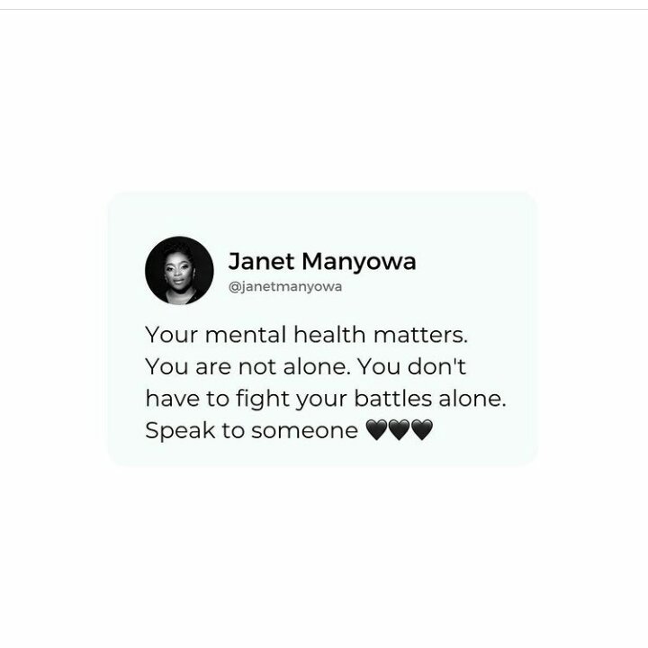 GospelNetworkZ's tweet photo. #MentalHealthAwareness 
#MentalHealthMatters 
@janetmanyowa https://t.co/jWbkwjO5vD