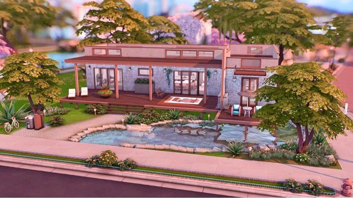 SimsGrown's tweet photo. My latest creation! >>>> Family Friendly 2bedroom! It can be found on the gallery: SimsGrown! @TheSims @SimsCreatorsCom #ShowUsYourBuilds #thesims 
#simsgrown #nocc #nomods https://t.co/IIizR2dyI9