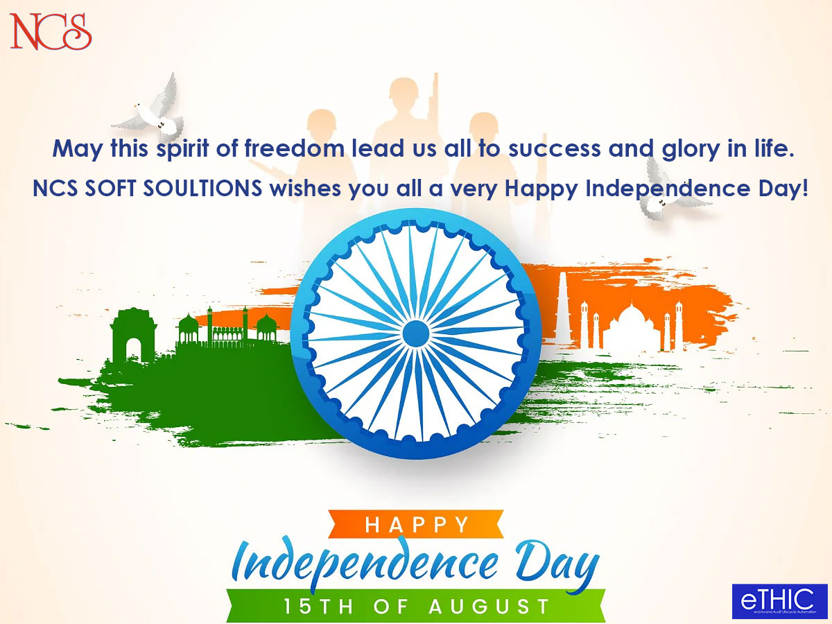 NCSSoft's tweet photo. May this spirit of freedom lead us all to success and glory in life. NCS SOFT SOULTIONS wishes you all a very Happy Independence Day!
#ncs #eTHIC #happyindependenceday #bestauditsoftware #auditsoftware #allindustry #bestauditsoftwareforallindustry #bestauditsoftwareforinsurance https://t.co/GeYEU2JfOg