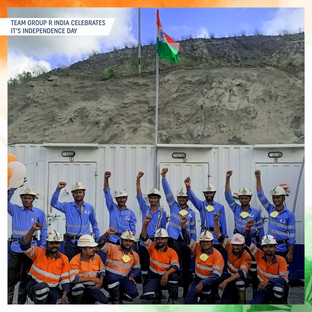 GroupR_Mining's tweet photo. Celebrating 75 years of a magnificent journey of India's Independence.
#amritmahotsav #75yearsofindependence #indiaindependenceday #mining #miningindustry #miningcontractor #grouprmining https://t.co/MMj3mBkpyk