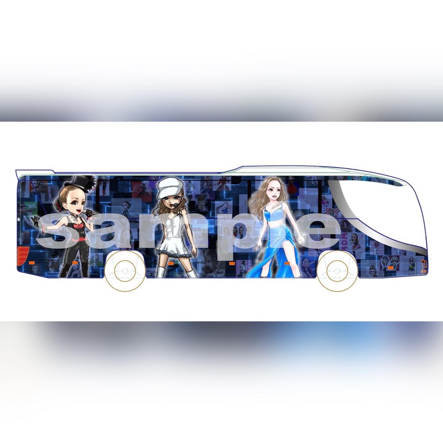 安室バス AMURO BUS 安室奈美恵 ラッピングバス（❤︎kazue