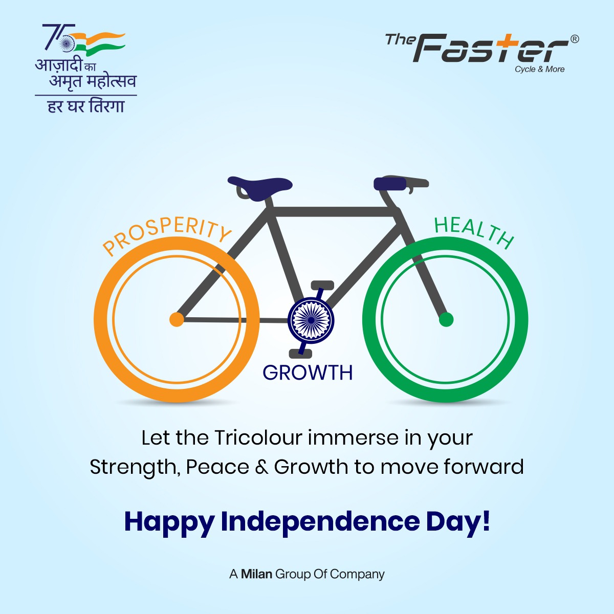 thefasternindia's tweet photo. No amount of money can provide the same amount of happiness as freedom. Happy Independence Day.
#happyindepenceday2022 #HappyIndependenceDay #IndependenceDay #india #HarGharTiranga #fastercycle #cycle #roadcycle #cycling https://t.co/CI3mz9Ij3C