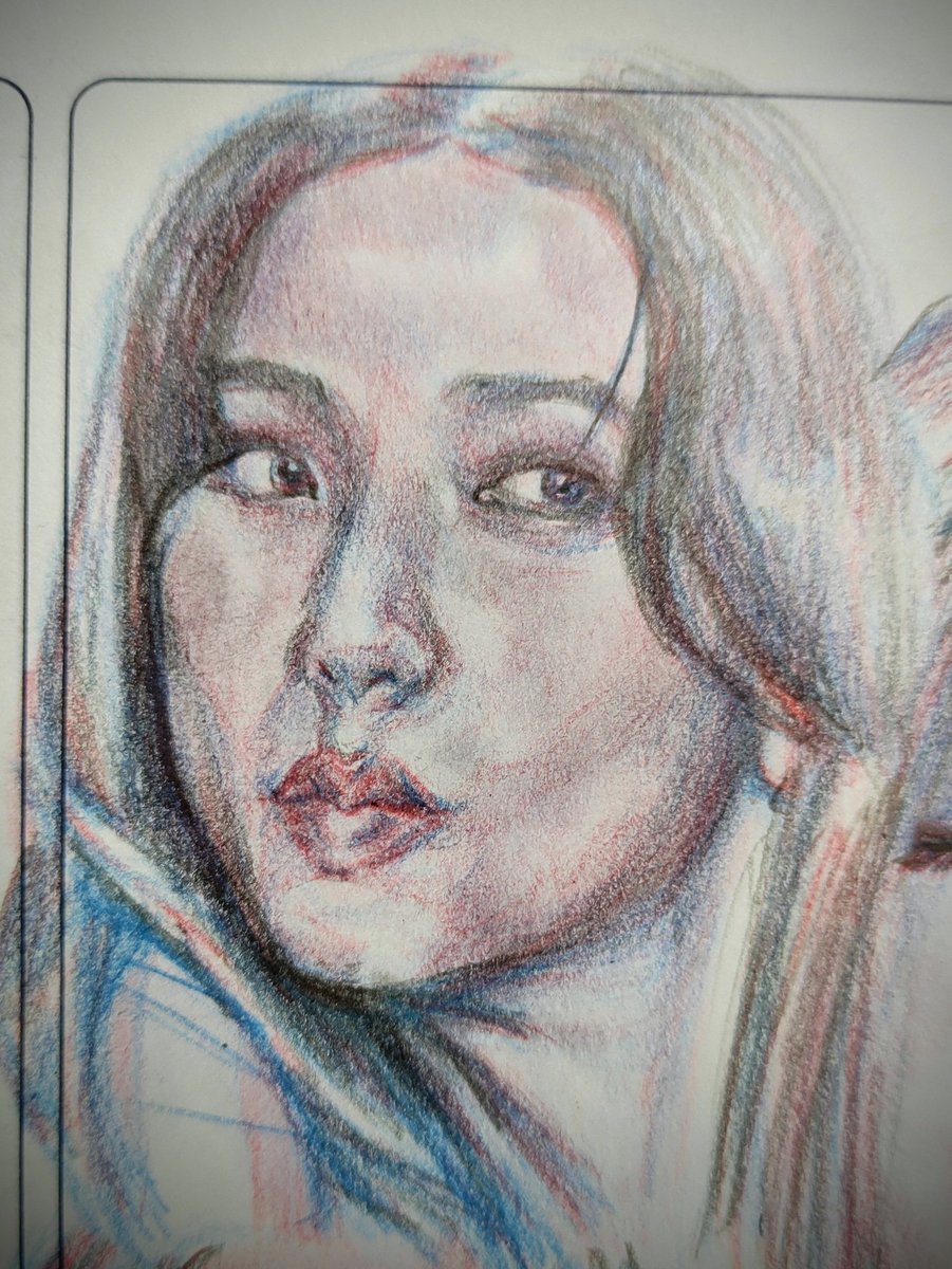 jigoro81500061's tweet photo. Emotion study: flirty

The second one looks like she have a snake tongue, but she is biting the leg of a sunglasses :p

I hope you like it ❤️

#pencildrawing #colorpencilsketch #coloredpencil #emotionstudy #emotiondrawing #flirty #jisoo #taehyung #genderbend @jigoro81500061 https://t.co/sQSmQUidfj