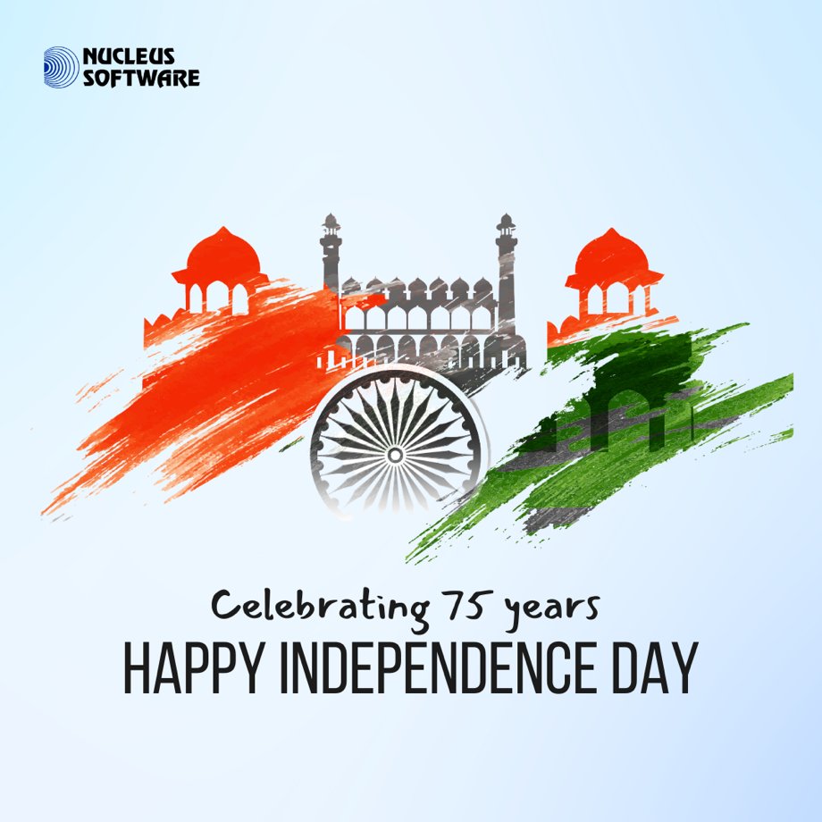 nucleussoftware's tweet photo. May the spirit of independence be imbued in us, in our mind-body, and soul. Let self-sufficiency be the watchword for Indian Independence of 2022.  
Wishing you all Happy 76th Independence Day🇮🇳 https://t.co/xm3GttlDmb