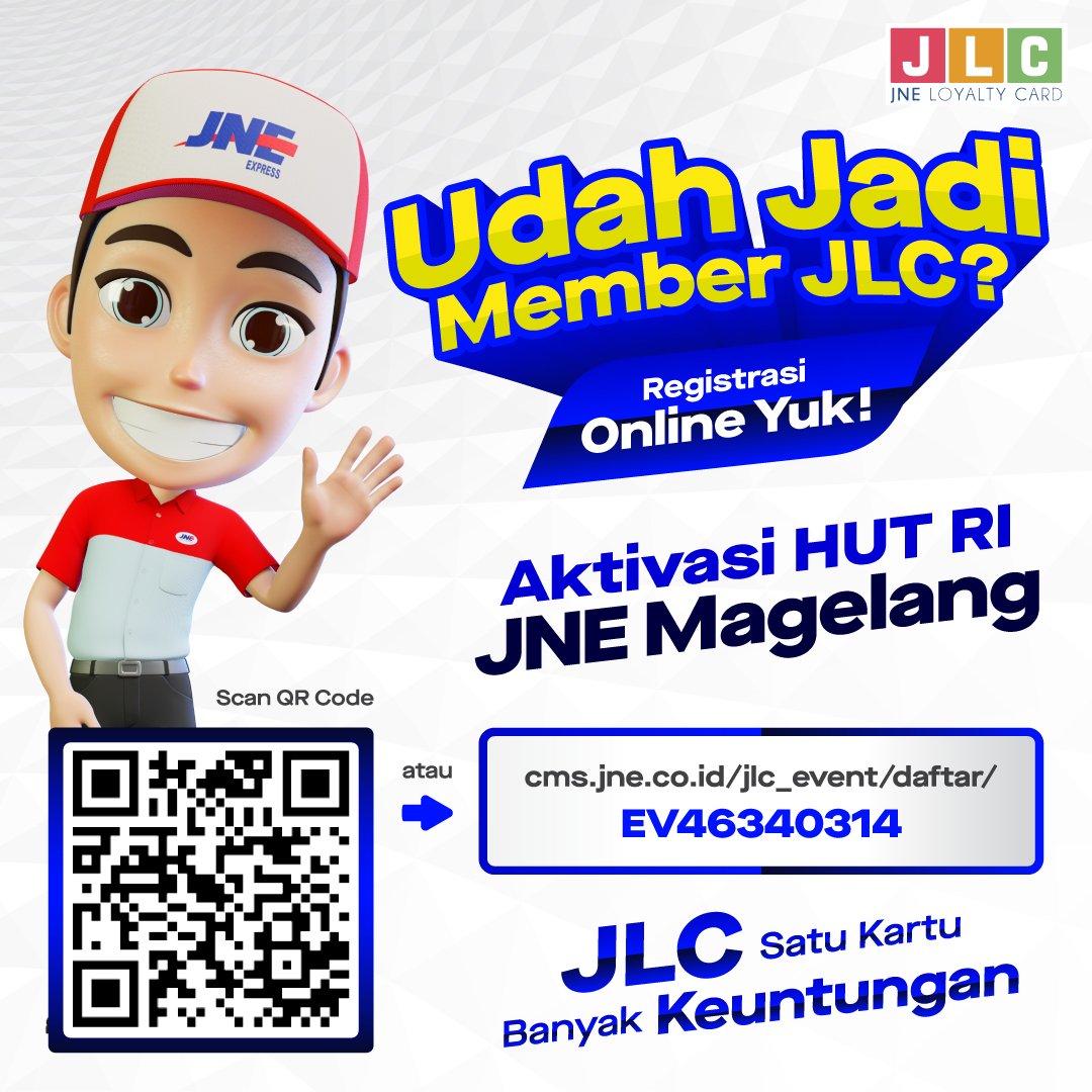 jnemgl's tweet photo. MEMBER Baru akan mendapatkan Bonus E-Voucher Ongkir sebesar Rp 20.000 dengan melakukan pendaftaran melalui QRcode 

Bagi Member yg sudah terdaftar bisa mendapatkan Bonus E-Voucher Ongkir Rp 20.000 dengan menggunakan service Regular/Yes
PROMO berlaku mulai tgl 15-20 Agustus 2022 https://t.co/jNKSU4I2lD