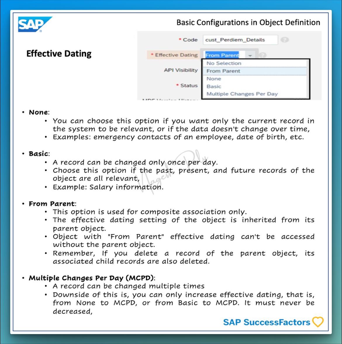 nageshpolu's tweet photo. ๐๐๐ ๐๐ฎ๐๐๐๐ฌ๐ฌ๐
๐๐๐ญ๐จ๐ซ๐ฌ : Basic Configuration in Object Definition
Happy Monday! Keep Learning!!
#SAP #SuccessFactors #MDF #MetadataFramework #ObjectDefinition https://t.co/c7XqaEaxZH
