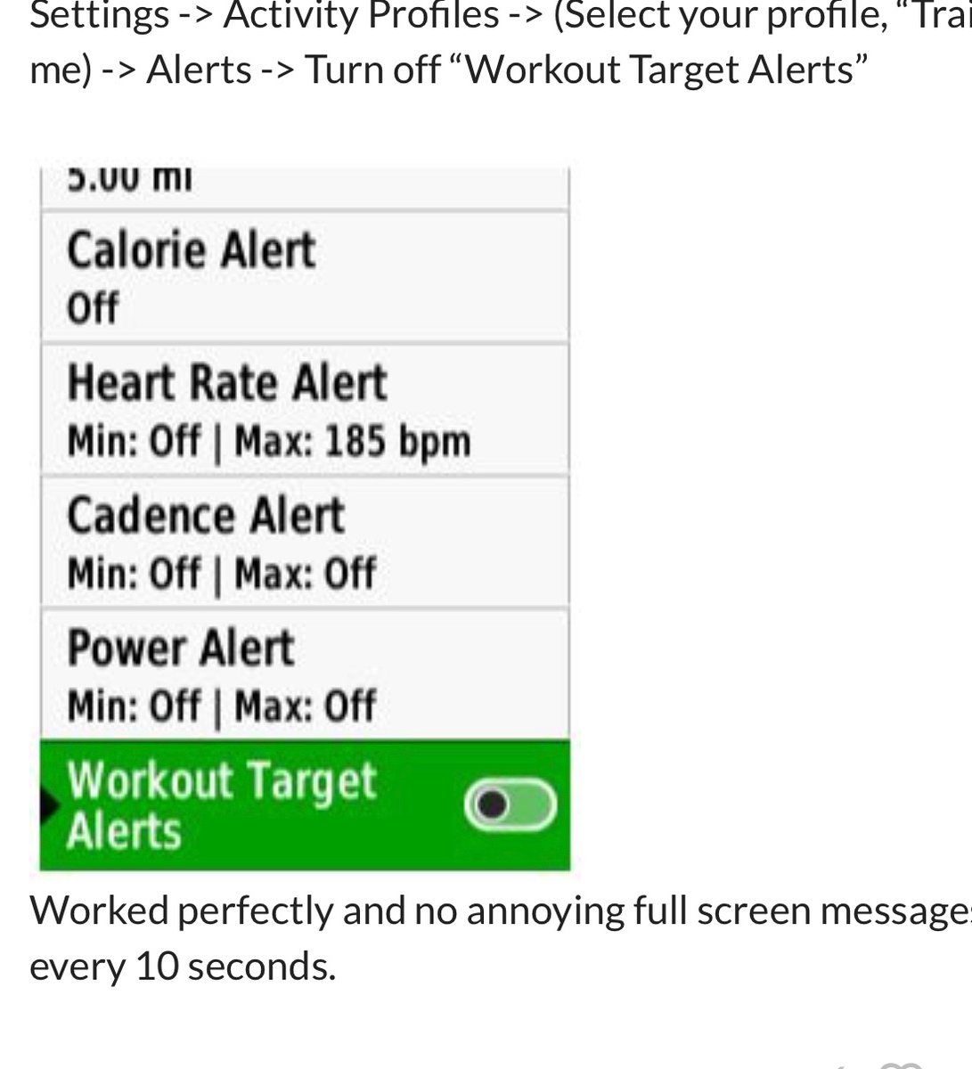 blake_taverna's tweet photo. @dcrainmakerblog or @GetDesFit  is there anyway to turn off the workout zone alerts on either the 955 or 255 like I could on my edge 520? https://t.co/uDt7XlBQaP