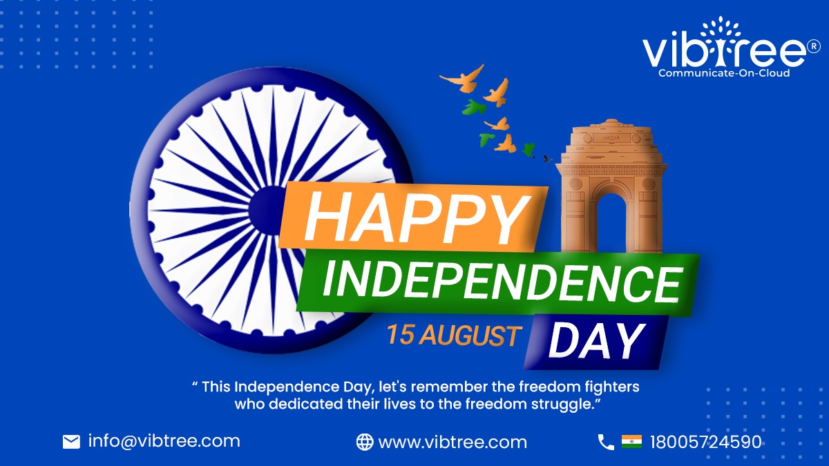 vibtree's tweet photo. With the completion of 75 years, India being independent,

Let us Cherish the jovial moment when Indians breathed for the first time in independent India.
Let us remember each sacrifice that led us to victory.

Happy Independence Day from @vibtree
#vibtree #communicateoncloud https://t.co/wQuP0IJW4M