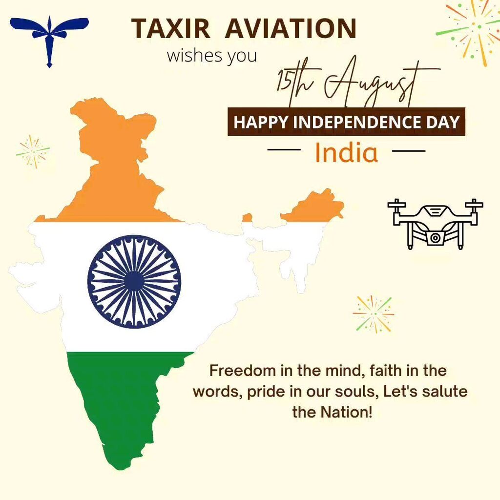 taxir_fly's tweet photo. Happy Independence Day 🇮🇳

#dronesindia #indiadrone #happyindependenceday🇮🇳 #happyindependencedayindia #taxiraviation #dronesafety #agriculturedrone #surveydrone #droneoftheday #india🇮🇳 #15august #dronestartup #dronepilotsindia #dgcadronelicense https://t.co/bJU3U1JEBi https://t.co/gb8kHXgGJU
