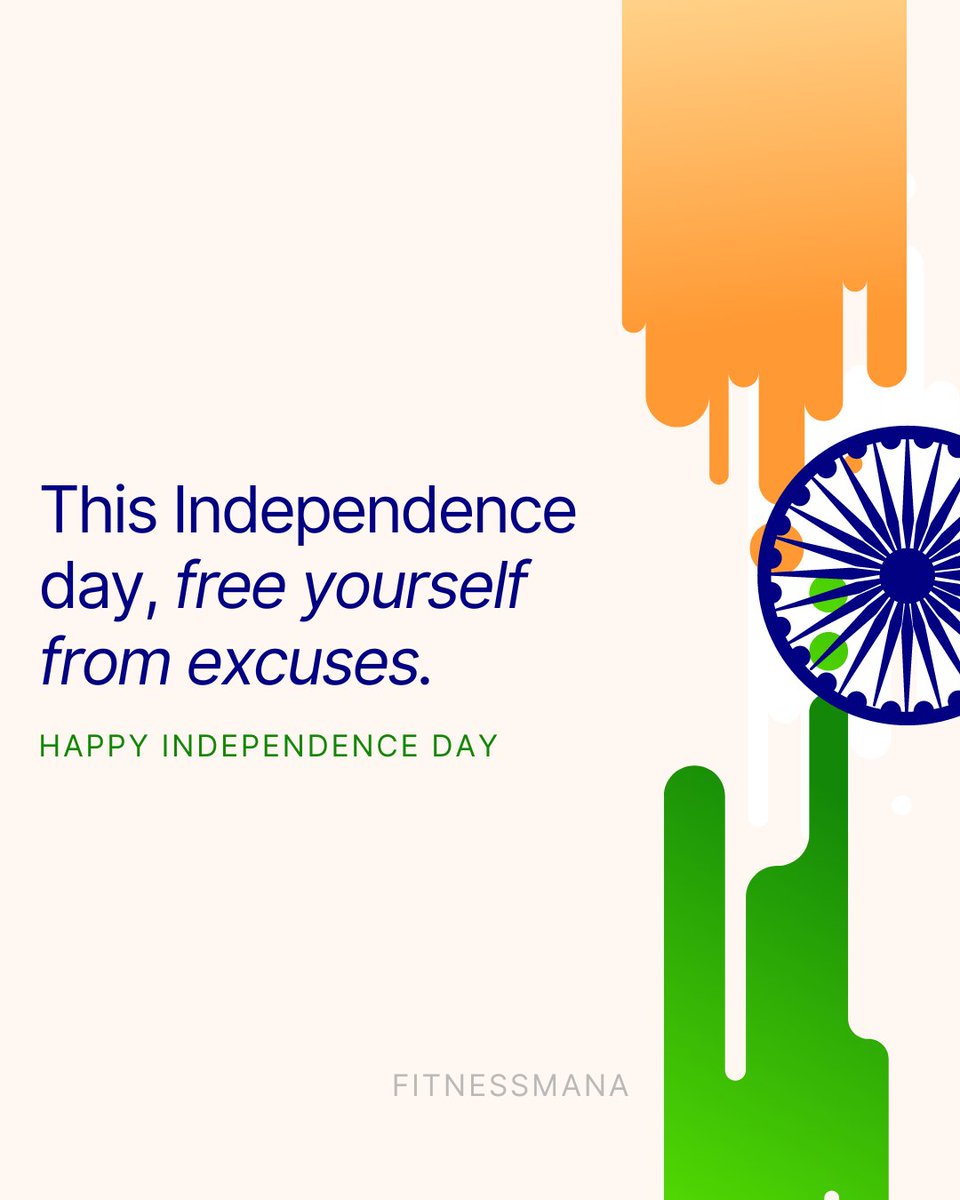 Let your spirits fly high with the Indian flag today. Happy Independence Day!🇮🇳
.
.
#Fitnessmana #CelebrateFitness #Independenceday #HappyIndependenceDay #independencedayindia #75thindependenceday #happyindependenceday🇮🇳 #independencemovementday #dayindependence