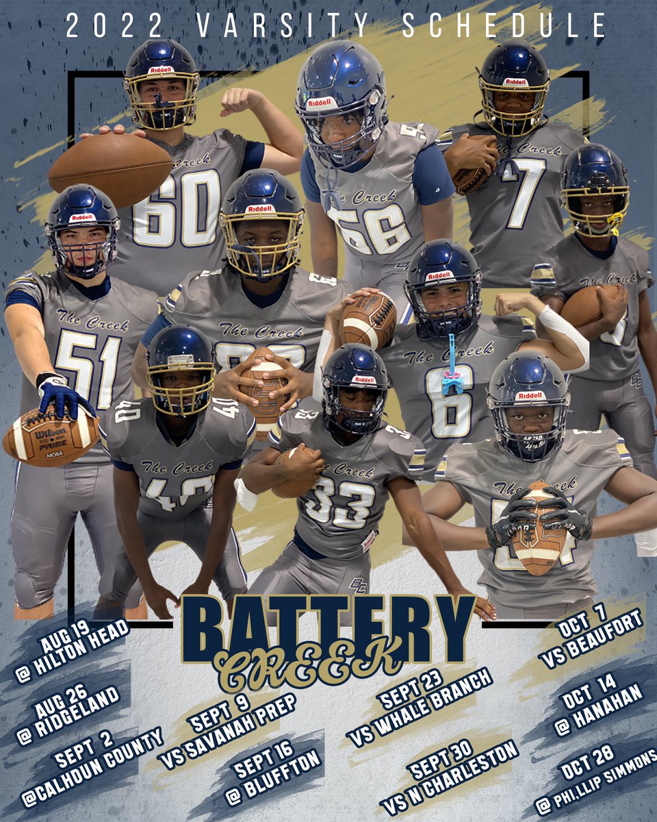 2022 Football Schedule #wearethecreek #creeknation #creekrising <a href="/LowcoSports/">LowcoSports.com</a>