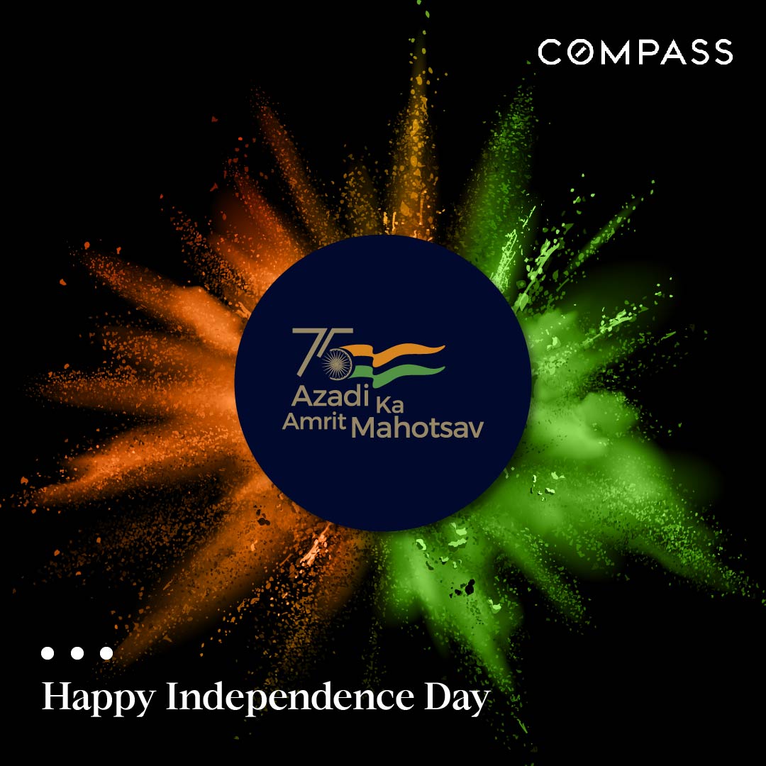 CompassIDC's tweet image. Compass wishes you a Happy Independence Day.

#75YearsOfIndependence #IndependenceDay #HappyIndependenceDay

#CompassIDC #CompassIndia #CompassRealEstate