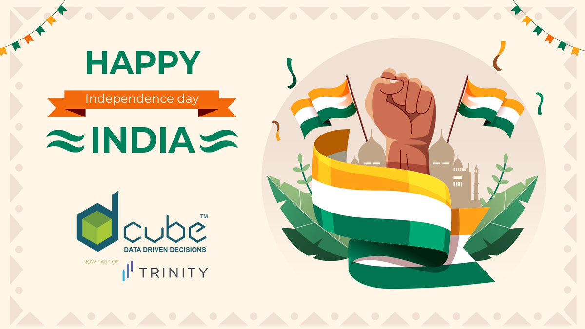 DCubeAnalytics's tweet photo. From the #DCubeAnalytics family to yours, we wish you a very #HappyIndependenceDay!
Let us rejoice and celebrate the power of pride, faith, peace, and freedom!🎉

Have a day filled with happiness, celebrations, laughter, and cheer 😆

#IndiaAt75 #trinitylifesciences #LifeSciences https://t.co/Byya61UK8a