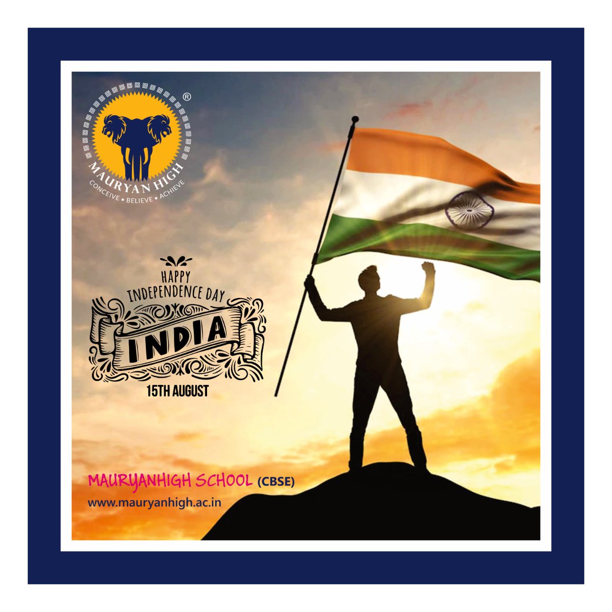 MauryanHigh's tweet photo. In the end, regardless of our respective religions, we are all Indians. May India become the wealthiest country on earth. Happy Independence Day Everyone!
#AazadiKaAmritMahotsav #15august #IndependenceDay #JayHind #75ThIndependenceDay #JayBharat #MauryanHigh #WeAreMauryans #MHS https://t.co/xKowuXcnif