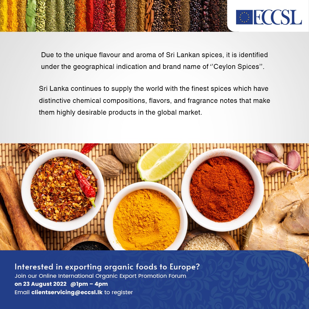 DID YOU KNOW?
Sri Lankan home grown spices represent a significant part of Sri Lankan dishes. Sri Lanka continues to supply the world with the finest spices with distinctive chemical compositions, flavors &amp; fragrance notes that make them highly desirable products in global market