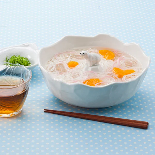北極の氷山がモチーフのそうめん鉢！？佇むシロクマが可愛い♡