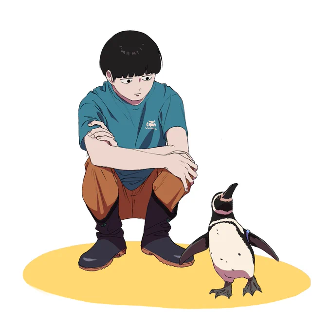 ペンギンの飼育員のモ 