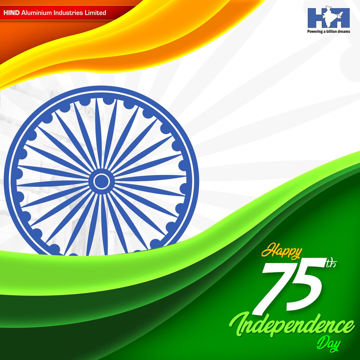 hindaluminium's tweet photo. We at HIND wish you all Happy #75yearsofindependence https://t.co/TAQn6WWjak