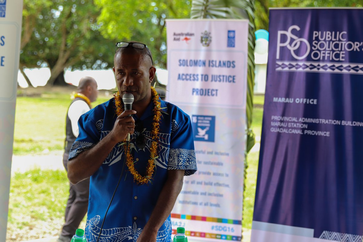 PSO_Solomons's tweet photo. PSO launches new office in #Marau, enhancing access to #free legal services to all people, men, women, youth &amp; people with disabilities. 

Made possible through partnership of #MJLA, @PSO_Solomons, Guadalcanal Provincial Govt, @UNDP &amp; @AusHCSols. https://t.co/zZNjD8V8gi