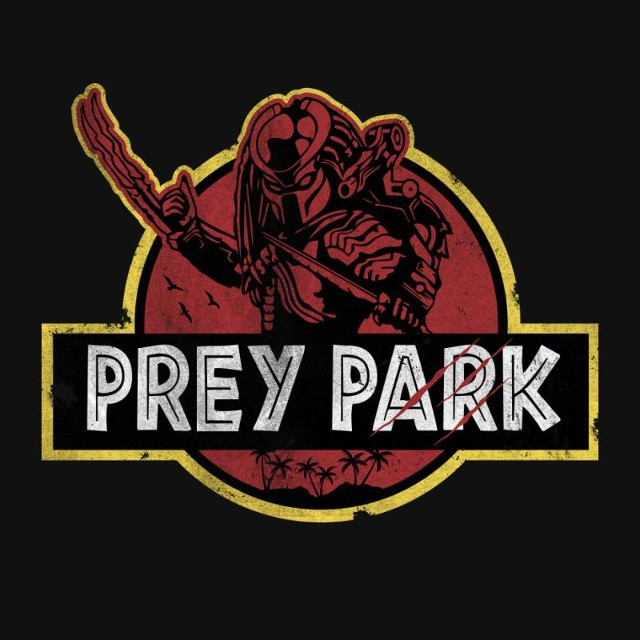 theshirtlist's tweet photo. #Prey Park T-Shirt - https://t.co/gwJGQvz5Qp Predator t-shirt from @inkcreatives & @riptapparel for just $14! #InkCreatives #JurassicPark #Logo #Movie #Parody #Predator https://t.co/T7Wk10XmAl