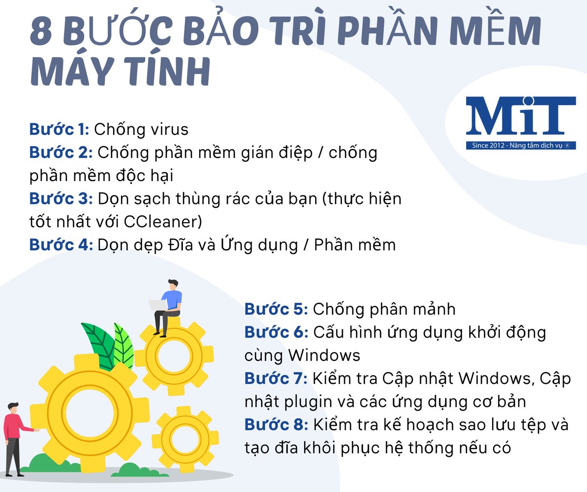 mitgroupvn_com's tweet photo. 👉#Muốn máy tính luôn hoạt động trong tình trạng tốt nhất, thì việc #bảotrìmáytính là điều không thể thiếu
❓Vậy bạn có biết quy trình bảo trì máy tính là làm những gì không?
🌐https://t.co/K3Bo1OsBDm
#ITSupport #software #computerhardware https://t.co/YQjLPMmp8z