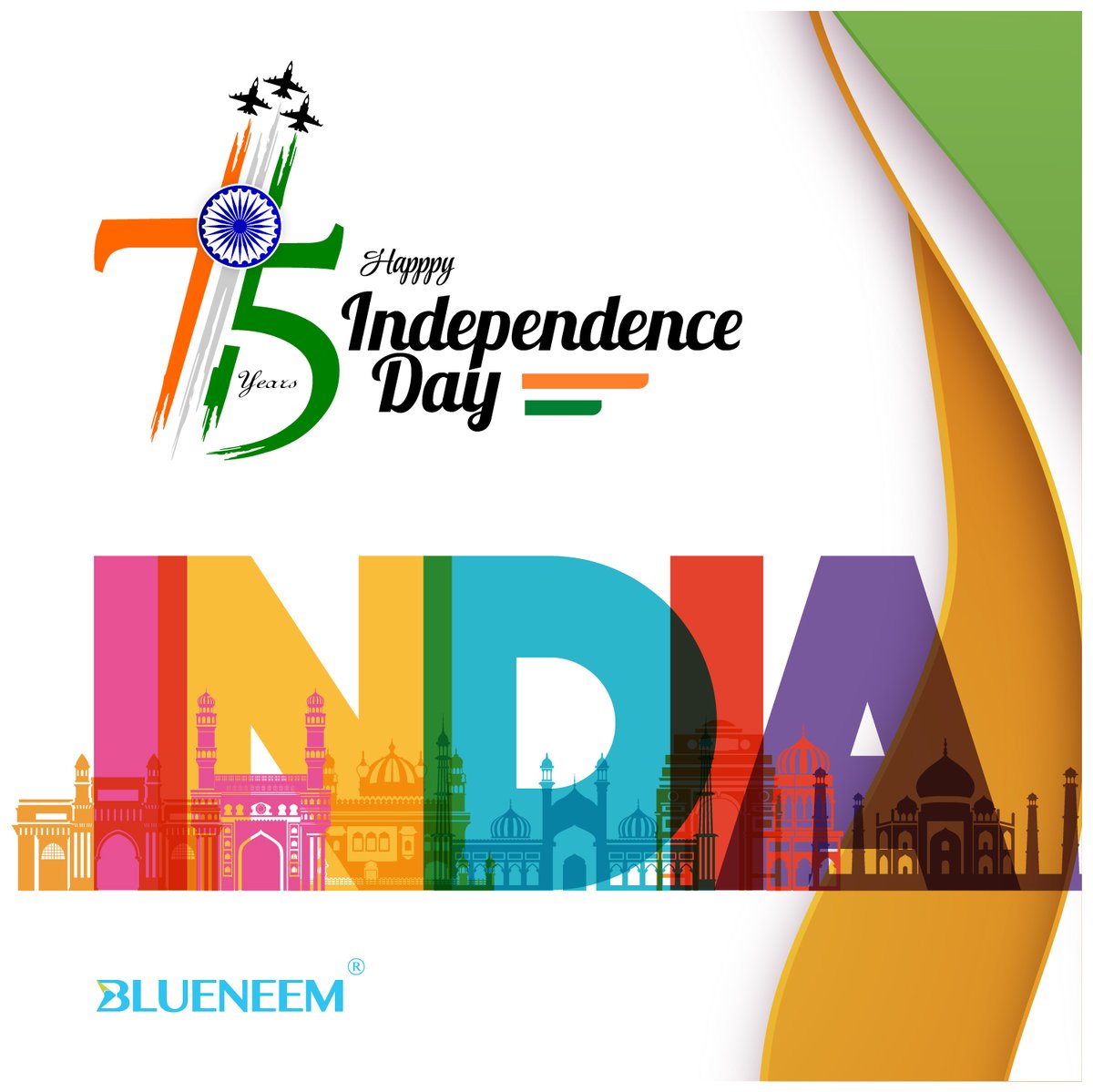 Blueneem's tweet photo. 75 Years of Glory!
Happy Independence Day!

#indianindependenceday🇮🇳 #VibrantIndia #MomentOfPride #IndiaAt75 #Blueneem https://t.co/AezVp8IhQM
